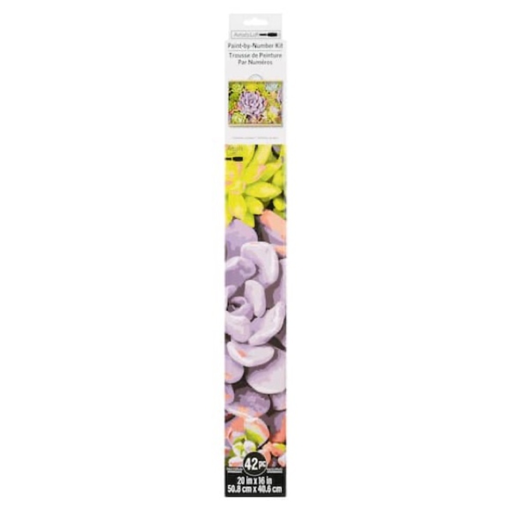 Lavender and Lime Floral Paint by Number Kit